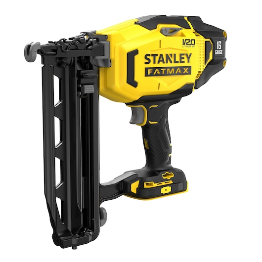 Cloueur de finition 16Ga - 18V - Mode séquentiel - Clous de 35 à 64 mm - LED - Gamme V20 - STANLEY FATMAX, SFMCN616B-XJ