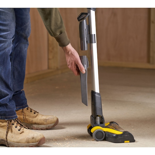 18V STANLEY FATMAX V20 Cordless Stick Vacuum with 1 x 2.0Ah Lithium Ion Battery