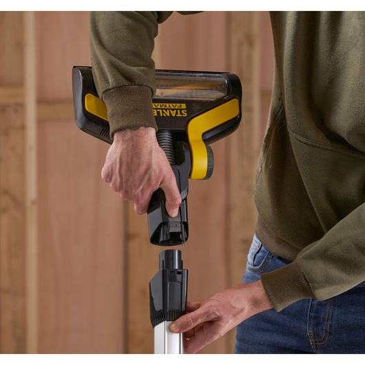 18V STANLEY FATMAX V20 Cordless Stick Vacuum with 1 x 2.0Ah Lithium Ion Battery
