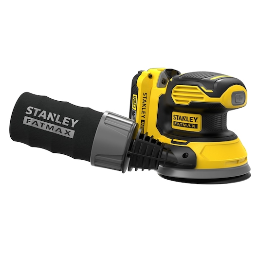 Ponceuse excentrique - 18V - 12000 trs/min, 125 mm, Diamètre d'orbite 5,2mm - Gamme V20 - STANLEY FATMAX, SFMCW220D1S-QW