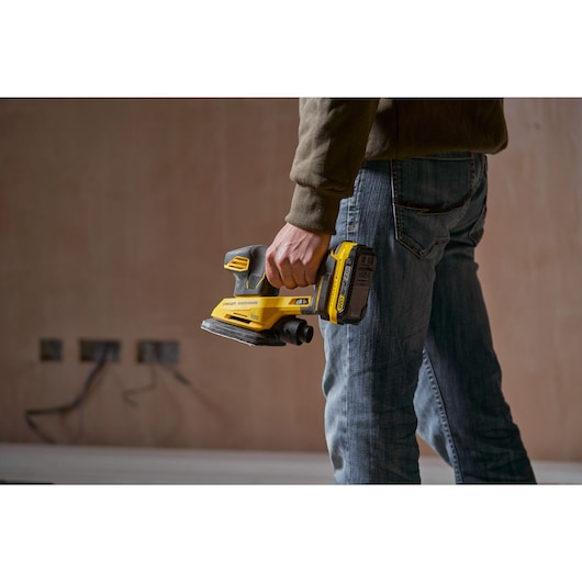 18V STANLEY® FATMAX® V20 Detail Sander with 1 x 2.0Ah Lithium-Ion Battery and Soft Bag