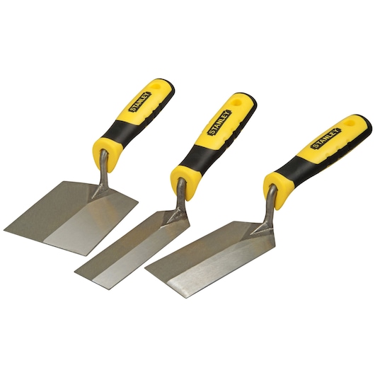 KIT 3 TRUELLES A BOUTS CARRES - 50X125MM, 38X125MM, 80X100MM