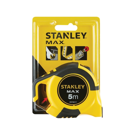 MESURE 5M X 25MM DOUBLE MARQUAGE MAGNÉTIQUE CONTROL-LOCK™ STANLEY