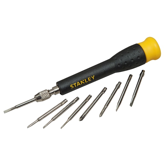 Tournevis de précision multi-lames STANLEY®, jeu de 8 pièces