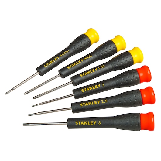 Coffret tournevis de précision STANLEY® 6 pièces