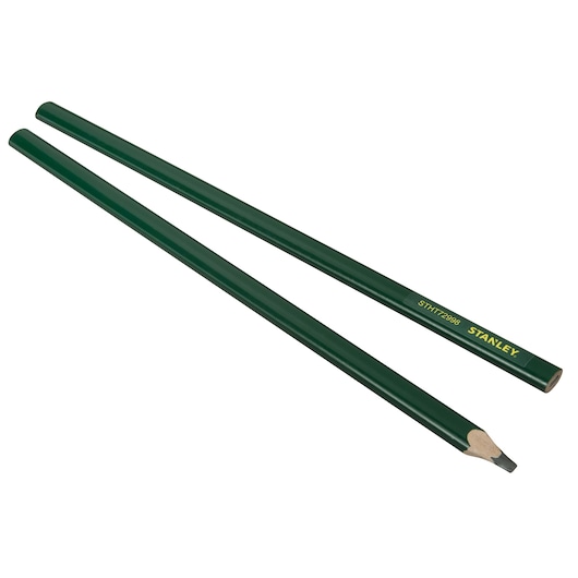 CRAYON DE MACON 30CM CORPS VERT - CARTE 2 PCS