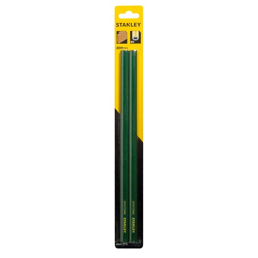 CRAYON DE MACON 30CM CORPS VERT - CARTE 2 PCS