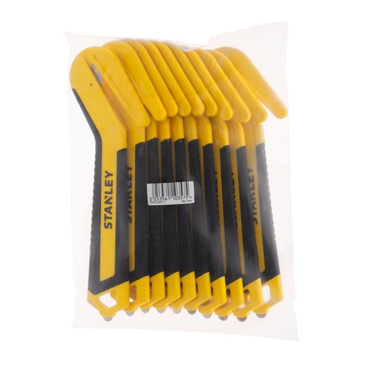 COUTEAU BIMATIÈRE À LAME UNIQUE ENCASTRÉE - BOUT ARRONDI - SACHET DE 10 PCS