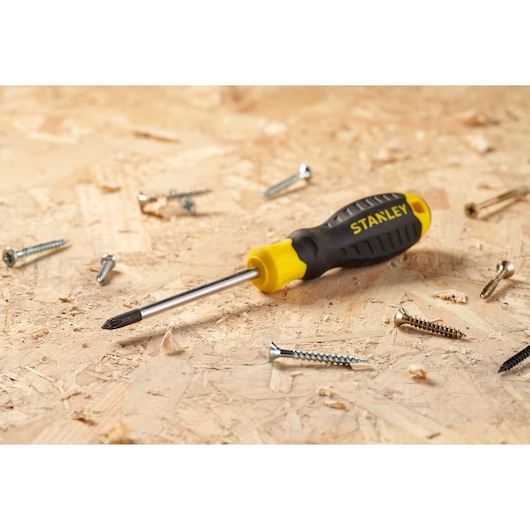 STANLEY® 6 Piece CUSHION GRIP™ Parallel Flared Phillips Screwdriver Set STANLEY® 6 Piece CUSHION GRIP™ Parallel Flared Phillips Screwdriver Set