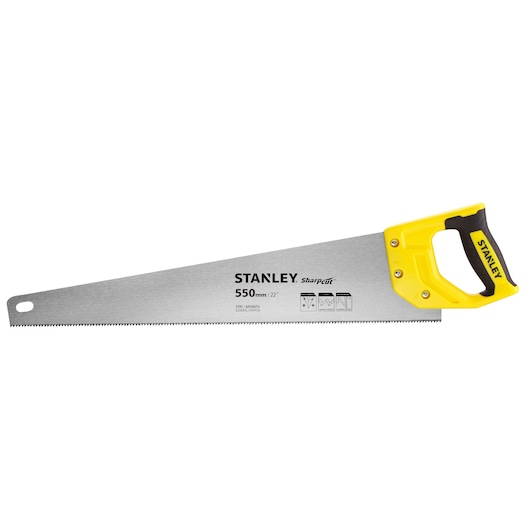 Scie égoïne Sharpcut™ STANLEY® 550 mm, coupe de débit, 7 dents/pouce
