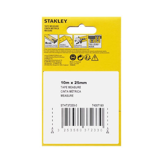 STANLEY Control lock tape measure