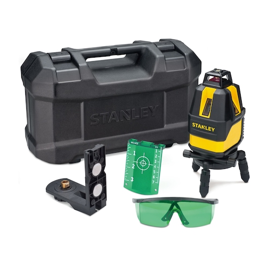 Stanley Niveau laser en kit SCL-D FATMAX avec cellule de détection et canne  6-97-729 - Outils Pro