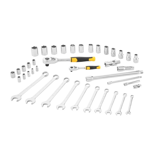 Jeu de clés à cliquet, à douille et mixtes 72 dents avec accessoires, 41 pièces STANLEY®