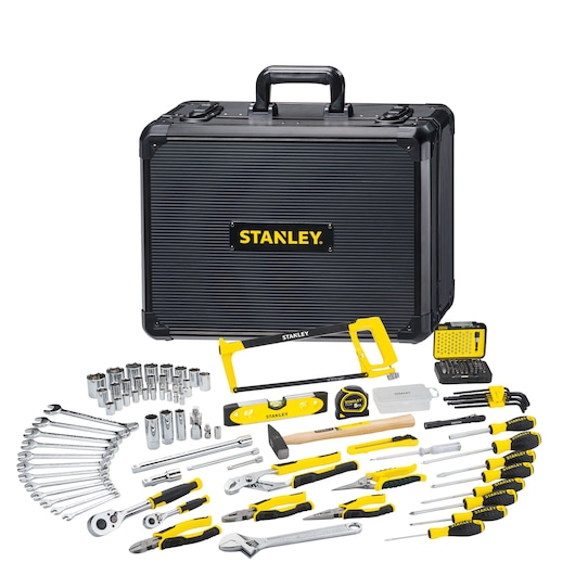 Valise de Maintenance STANLEY STMT98109-1 142 Pièces - 4 Volets accessibles  regroupant l'essentiel de l'outillage