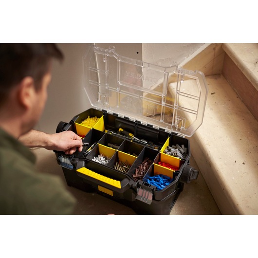 Boîte à outils STANLEY® avec organiseur transparent, 48 cm
