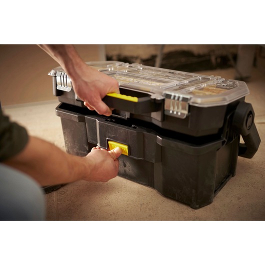 Boîte à outils STANLEY® avec organiseur transparent, 48 cm