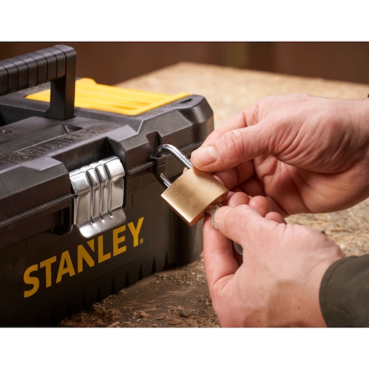 STANLEY 12.5 in. Essential Tool Box with Metal Latch