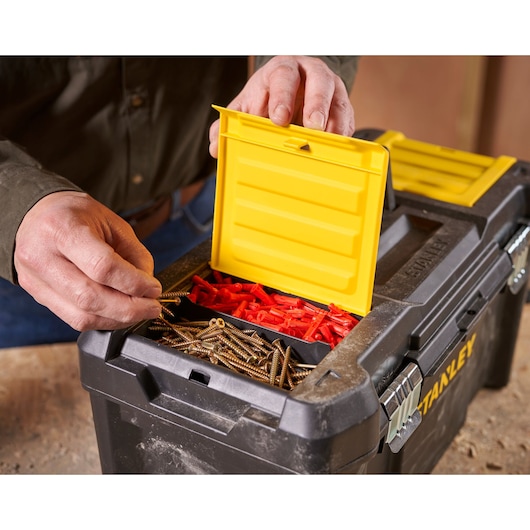 STANLEY 19 in. Essential Tool Box with Metal Latches