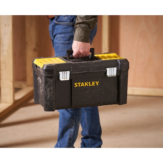 STANLEY 19 in. Essential Tool Box with Metal Latches