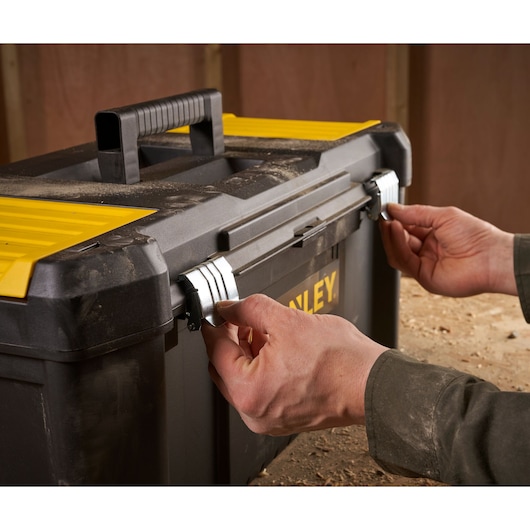 STANLEY 26 in. Essential Tool Box with Metal Latches