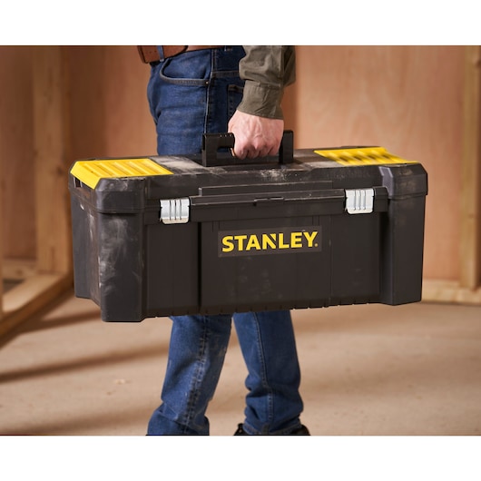 STANLEY 26 in. Essential Tool Box with Metal Latches